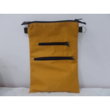 Mustársárga sötét zipzárral