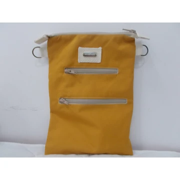 Mustársárga világos zipzárral